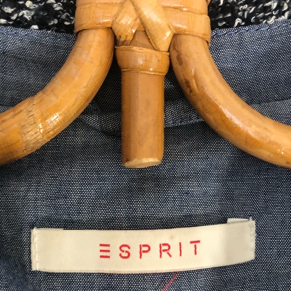 Navy bouclée jacket Esprit - Picture 3 of 5